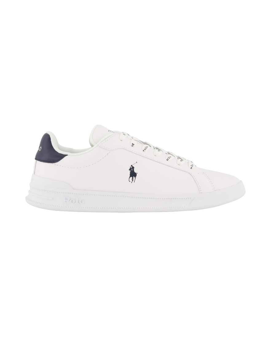Polo Ralph Lauren leren sneakers wit effen