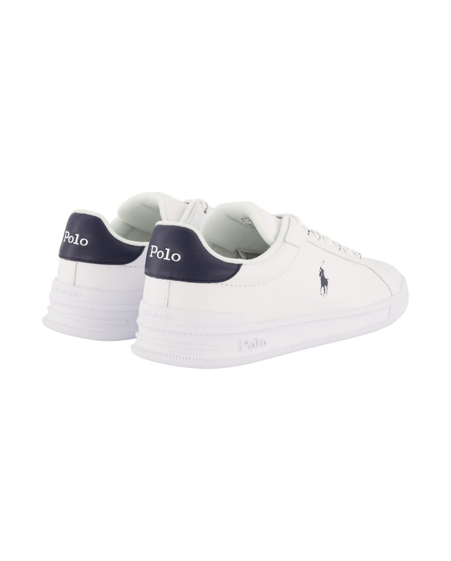 Polo Ralph Lauren leren sneakers wit effen