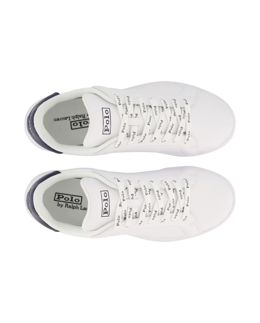 Polo Ralph Lauren leren sneakers wit effen