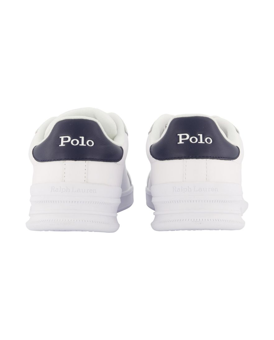Polo Ralph Lauren leren sneakers wit effen