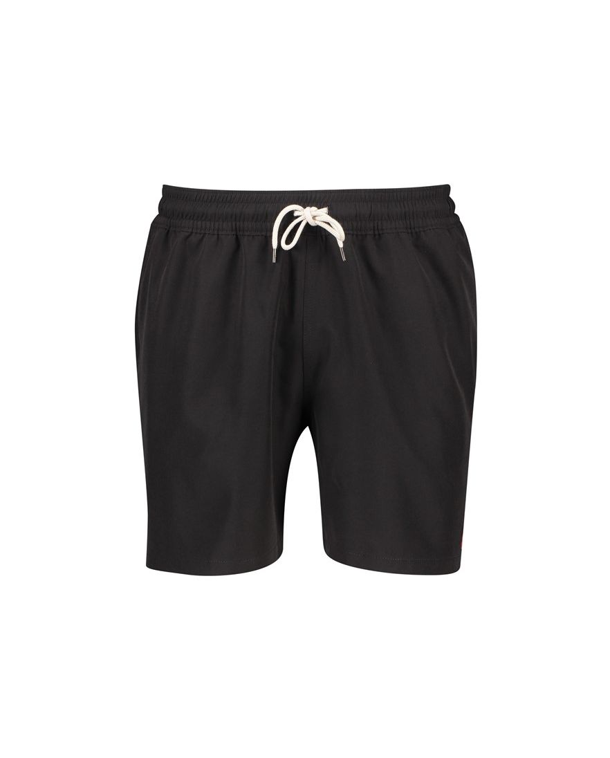 Polo Ralph Lauren zwembroek zwart effen elastische band