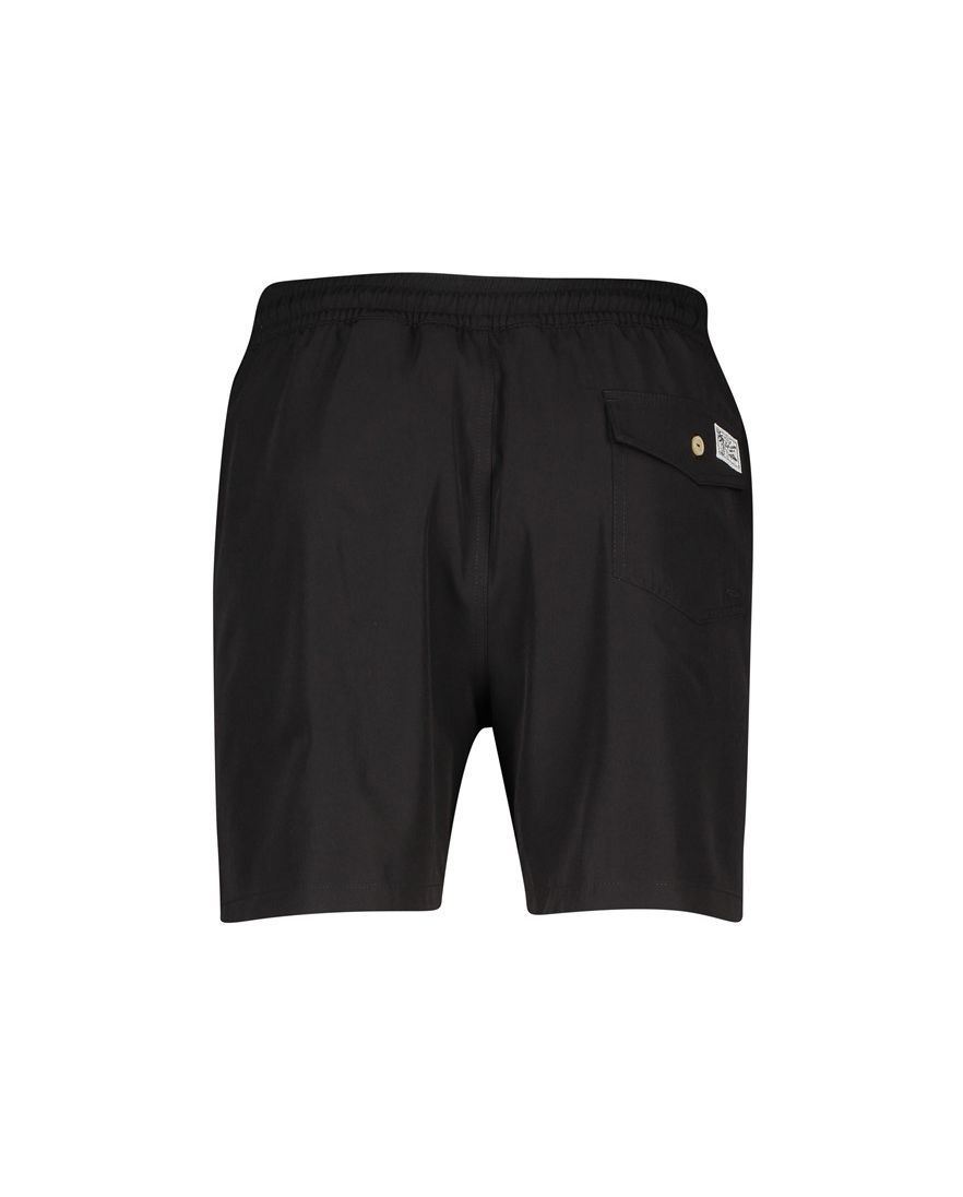 Polo Ralph Lauren zwembroek zwart effen elastische band