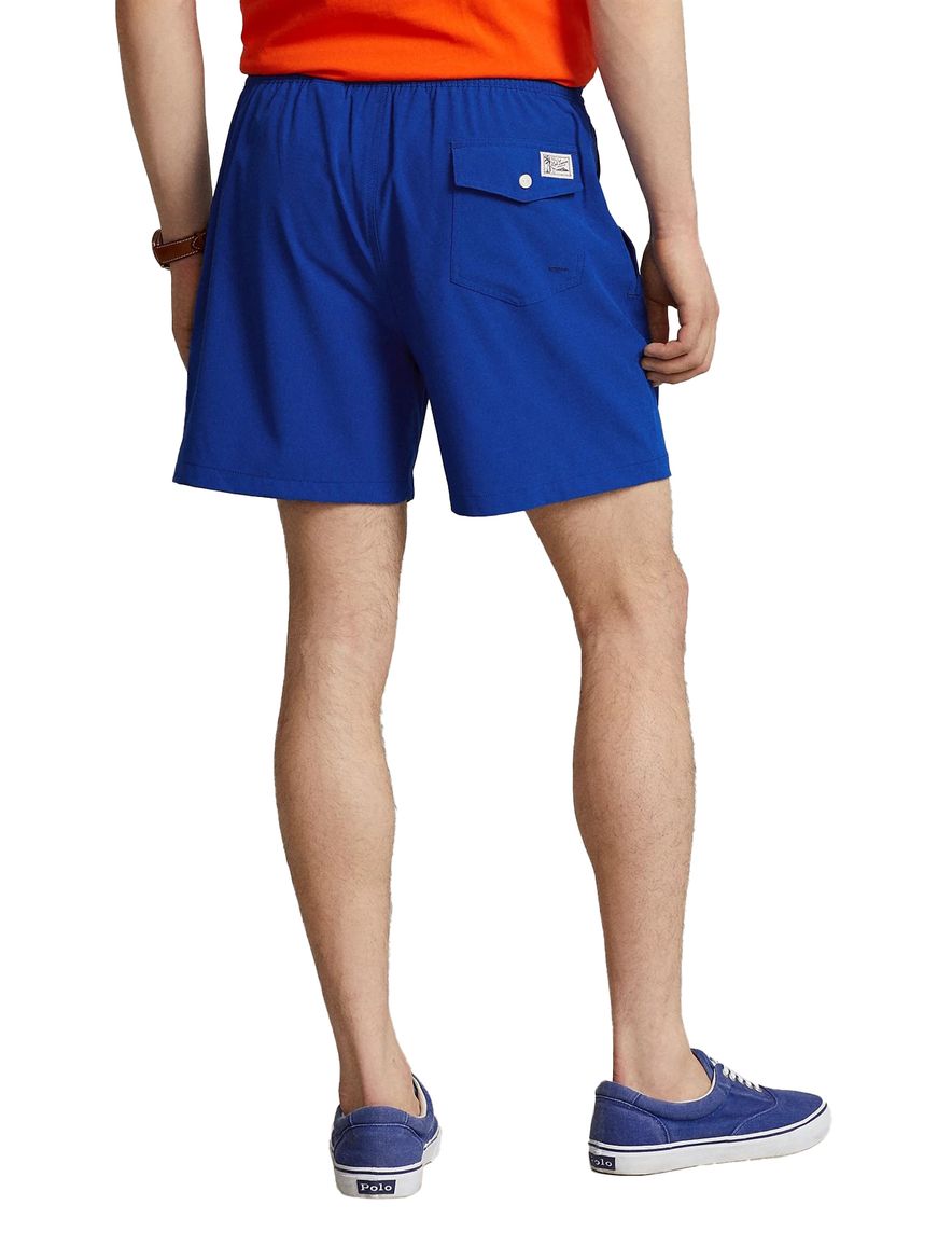 Polo Ralph Lauren zwembroek blauw effen touwsluiting