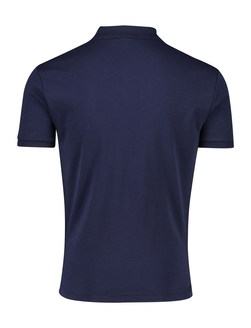 Polo Ralph Lauren polo donkerblauw custom slim fit 3-knoops katoen