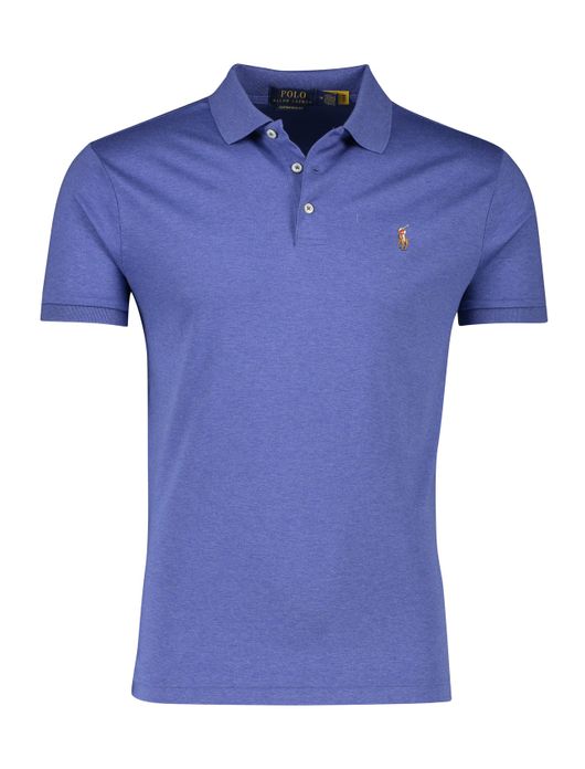 Ralph Lauren polo blauw custom slim fit