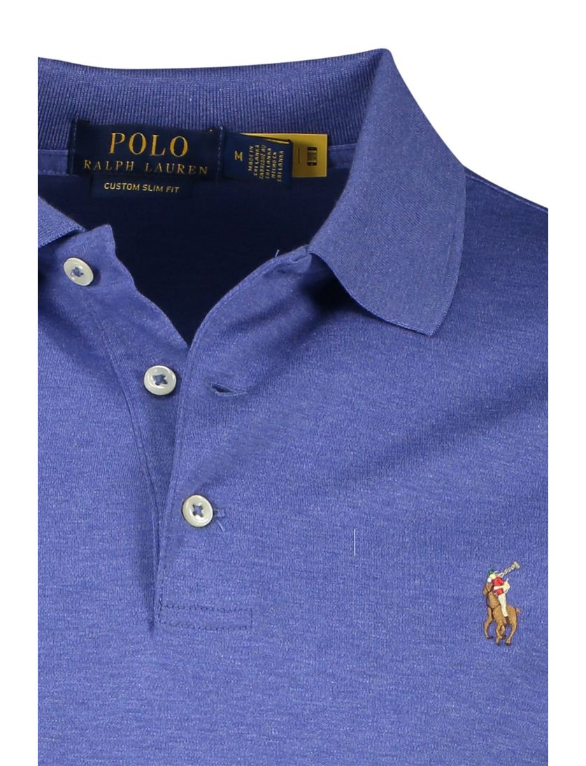 Polo Ralph Lauren katoenen poloslim fit blauw