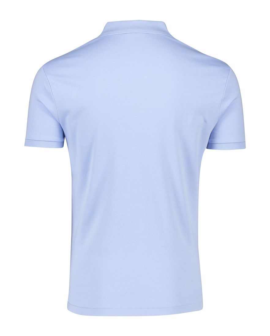Polo Ralph Lauren polo custom slim fit lichtblauw 3-knoops katoen