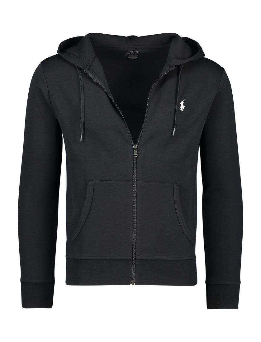 Polo Ralph Lauren vest zwart effen katoen