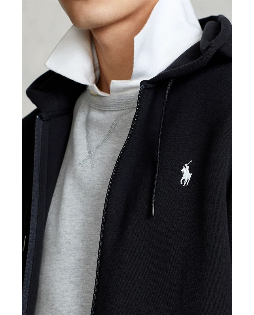 Polo Ralph Lauren vest opstaande kraag zwart rits effen