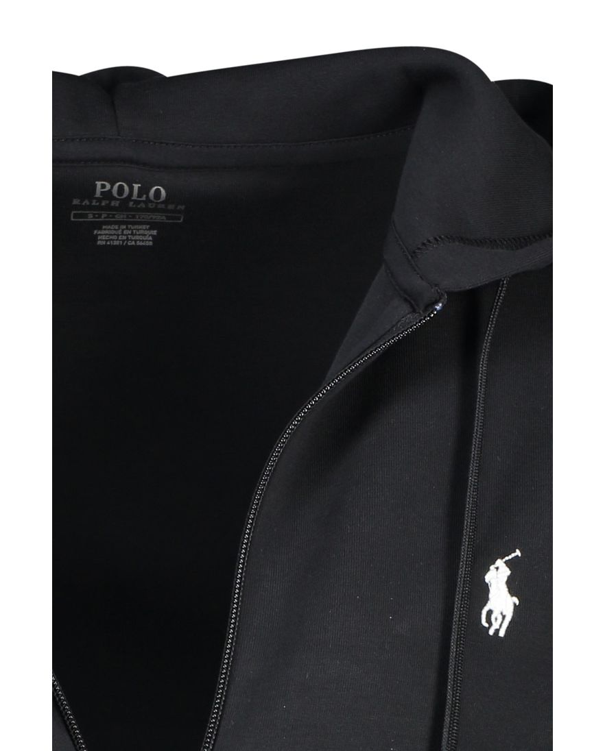 Polo Ralph Lauren vest opstaande kraag zwart rits effen