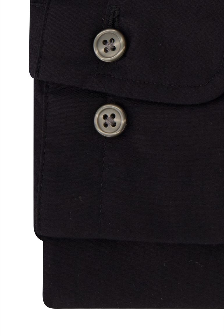 Gant overhemd zwart Poplin regular fit