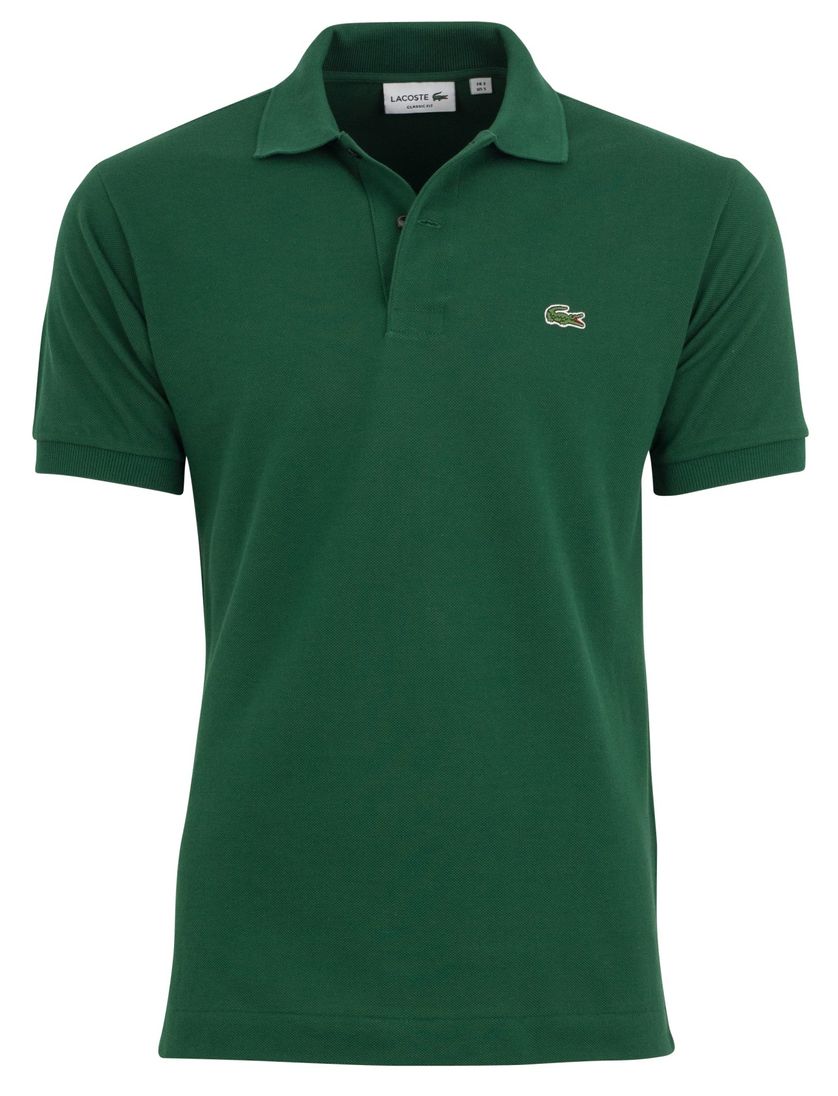 Lacoste polo Classic Fit piqué groen