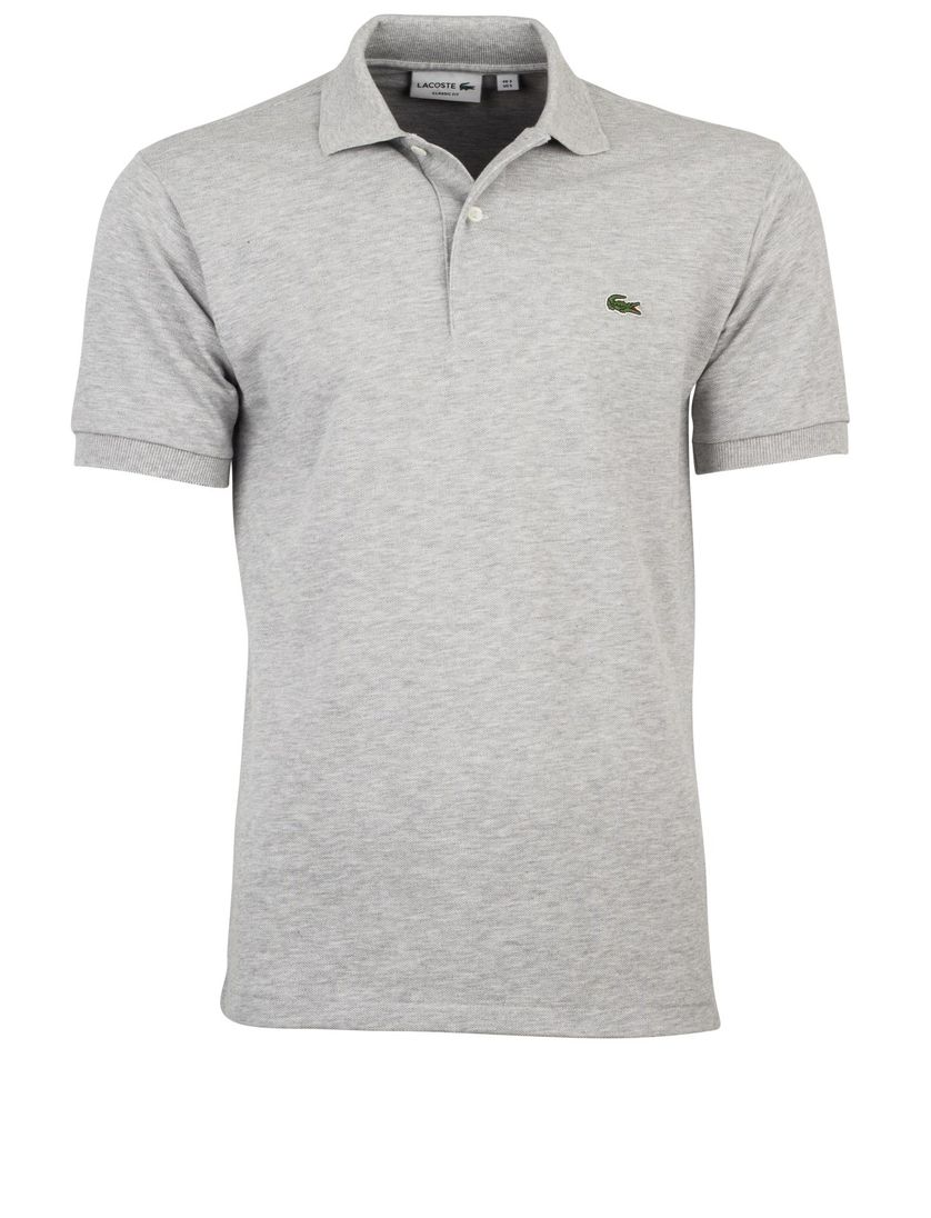 Lacoste poloshirt grijs melange Classic Fit