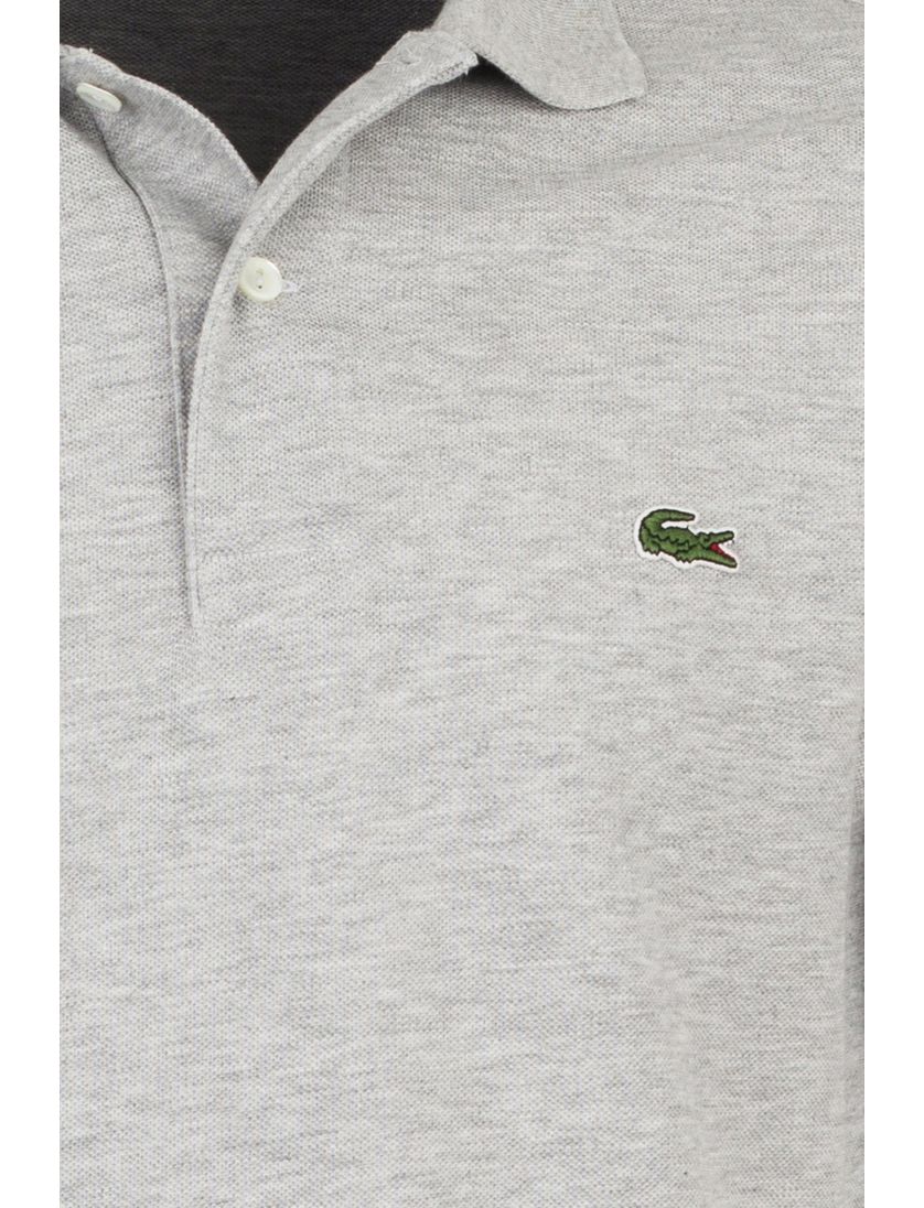 Lacoste poloshirt grijs melange Classic Fit