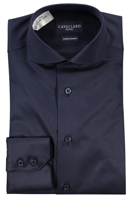 Cavallaro overhemd nachtblauw mouwlengte 7