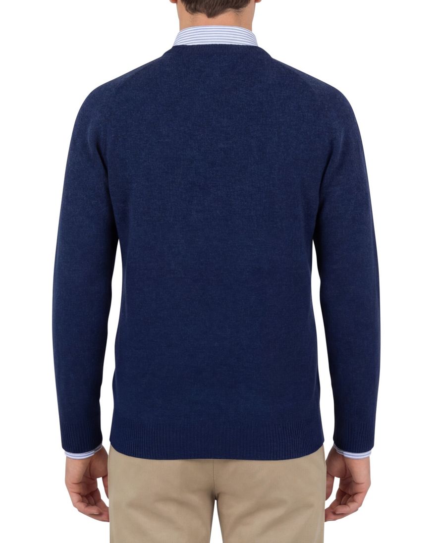 Alan Paine pullover navy Dorset classic fit ronde hals