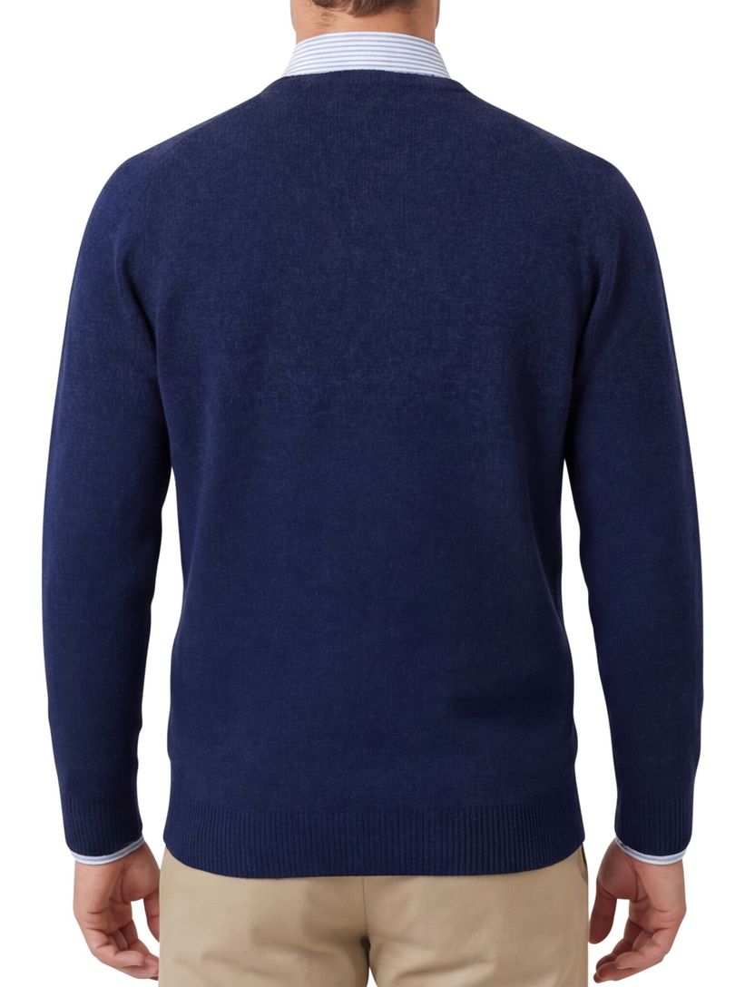 Alan Paine trui v-hals Indigo