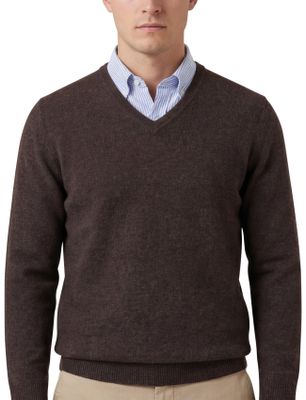 Alan Paine Alan Paine trui v-hals Hampshire cocoa