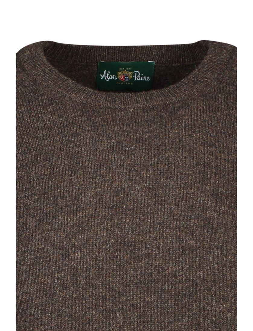 Alan Paine trui ronde hals cocoa