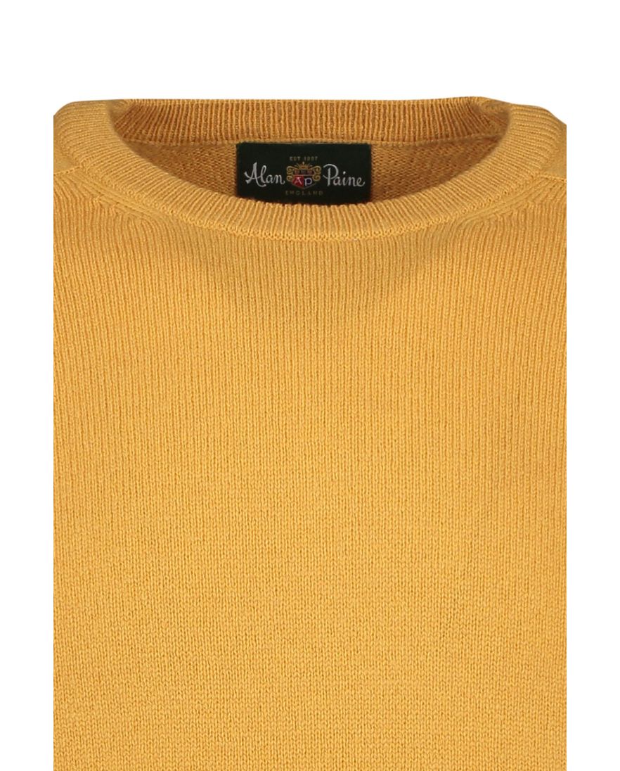 Alan Paine trui ronde hals geel
