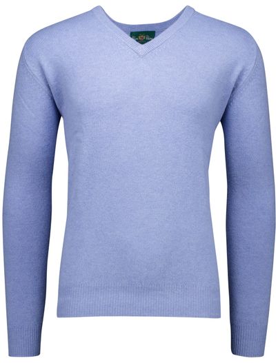 Alan Paine Alan Paine trui lichtblauw Hamfshire wol