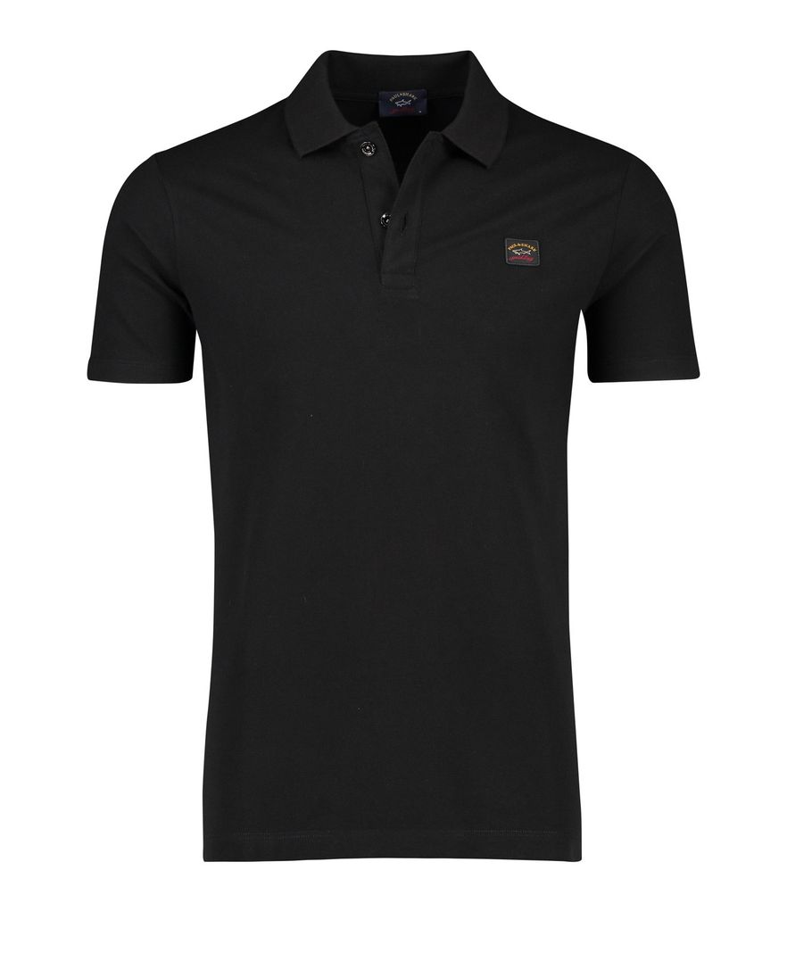 Polo Paul & Shark katoen zwart