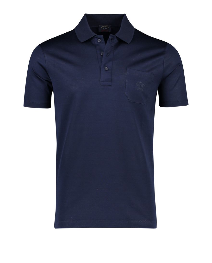 Paul & Shark polo borstzakje katoen navy
