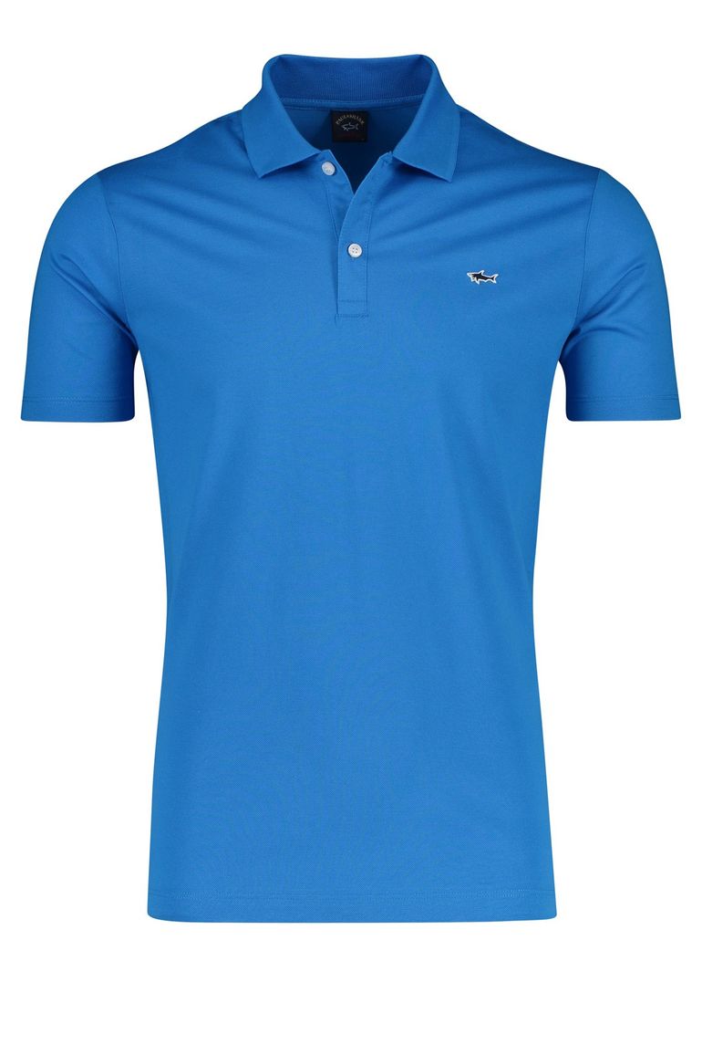 Paul & Shark polo korte mouw katoen blauw