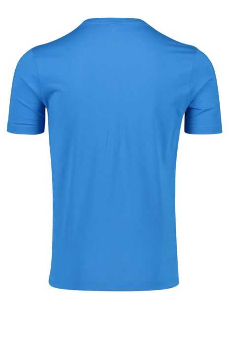 Paul & Shark t-shirt blauw logo print o-hals