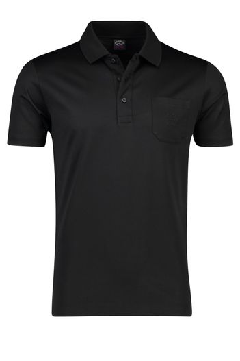 Paul & Shark Paul & Shark polo zwart borstzak