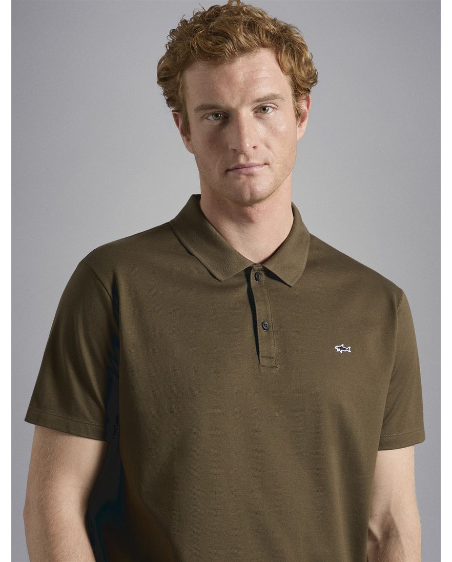 Polo olijfgroen Paul & Shark