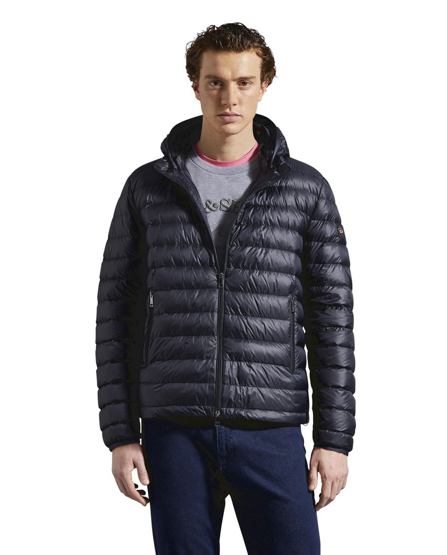 Paul & Shark donsjack navy afneembare capuchon