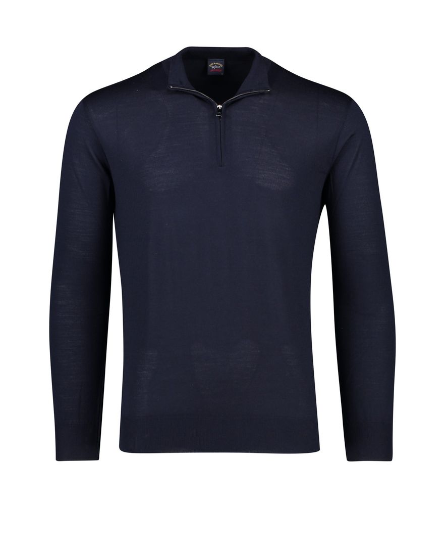 Navy trui rits in kraag Paul & Shark