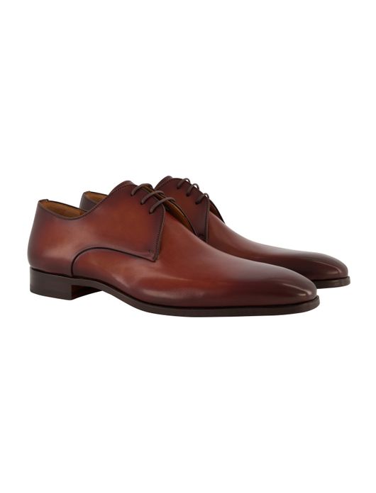 nette schoenen Magnanni effen leer bruin