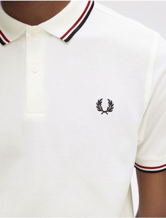 Fred Perry twin tipped polo wit