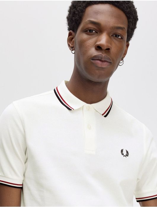 Fred Perry twin tipped polo wit