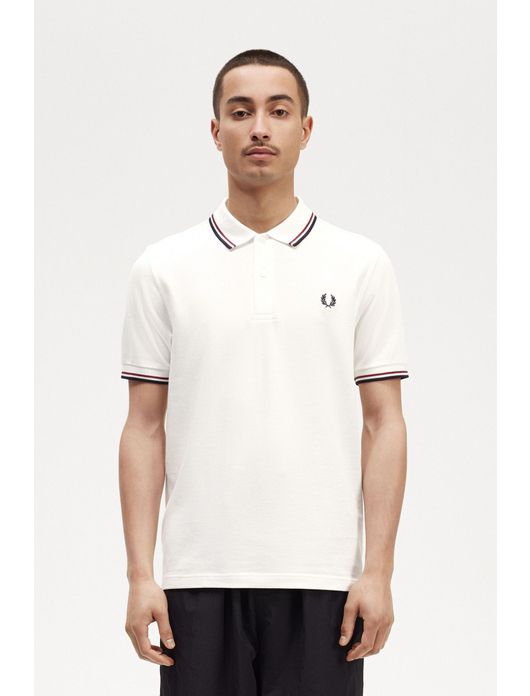 Fred Perry twin tipped polo wit