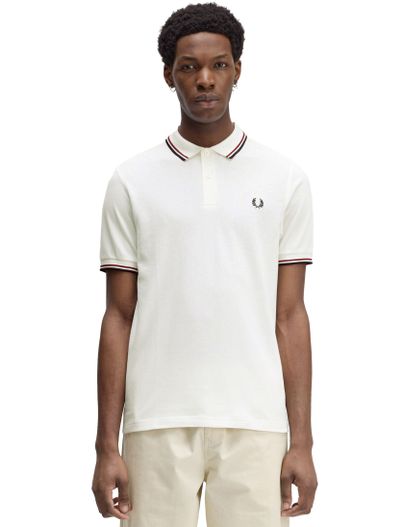 Fred Perry Fred Perry twin tipped polo wit