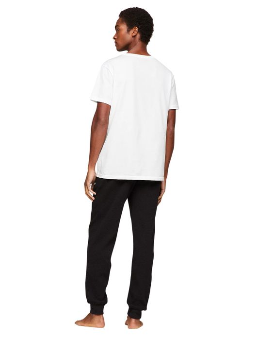 t-shirt Tommy Hilfiger effen katoen wit