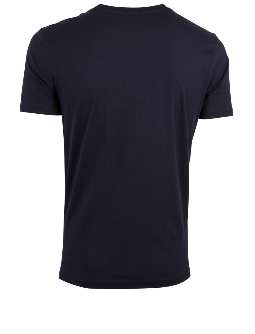 Tommy Hilfiger t-shirt effen katoen donkerblauw