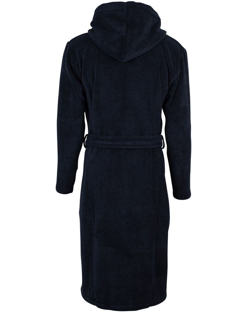 Tommy Hilfiger badjas donkerblauw met capuchon