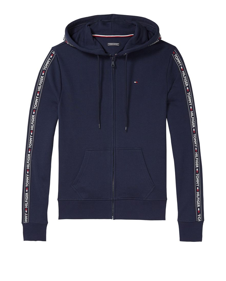 Vest Tommy Hilfiger met capuchon donkerblauw