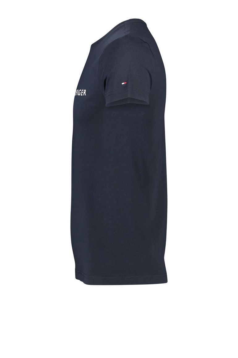 Tommy Hilfiger t-shirt met logo navy ronde hals