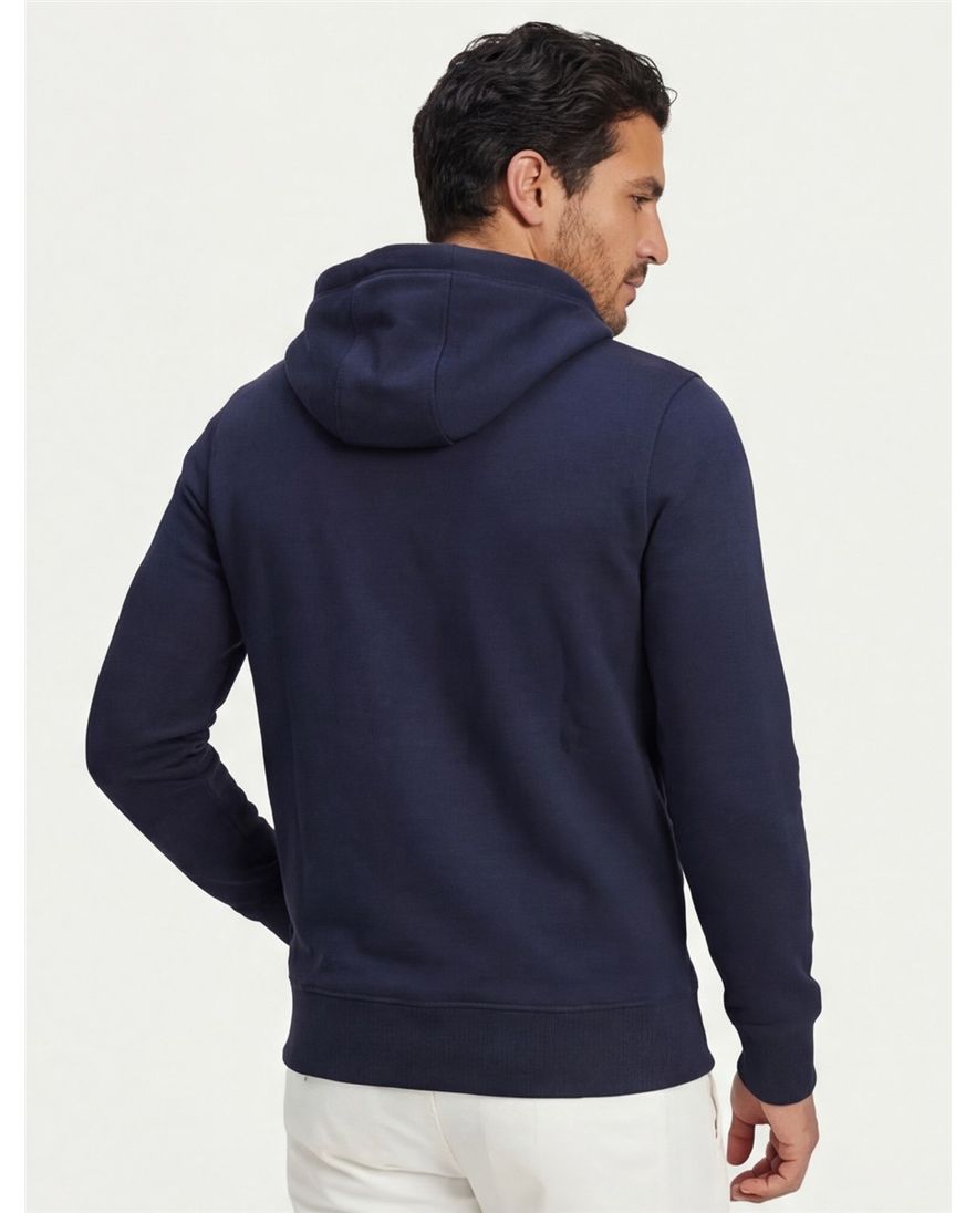 Sweater Tommy Hilfiger navy met opdruk