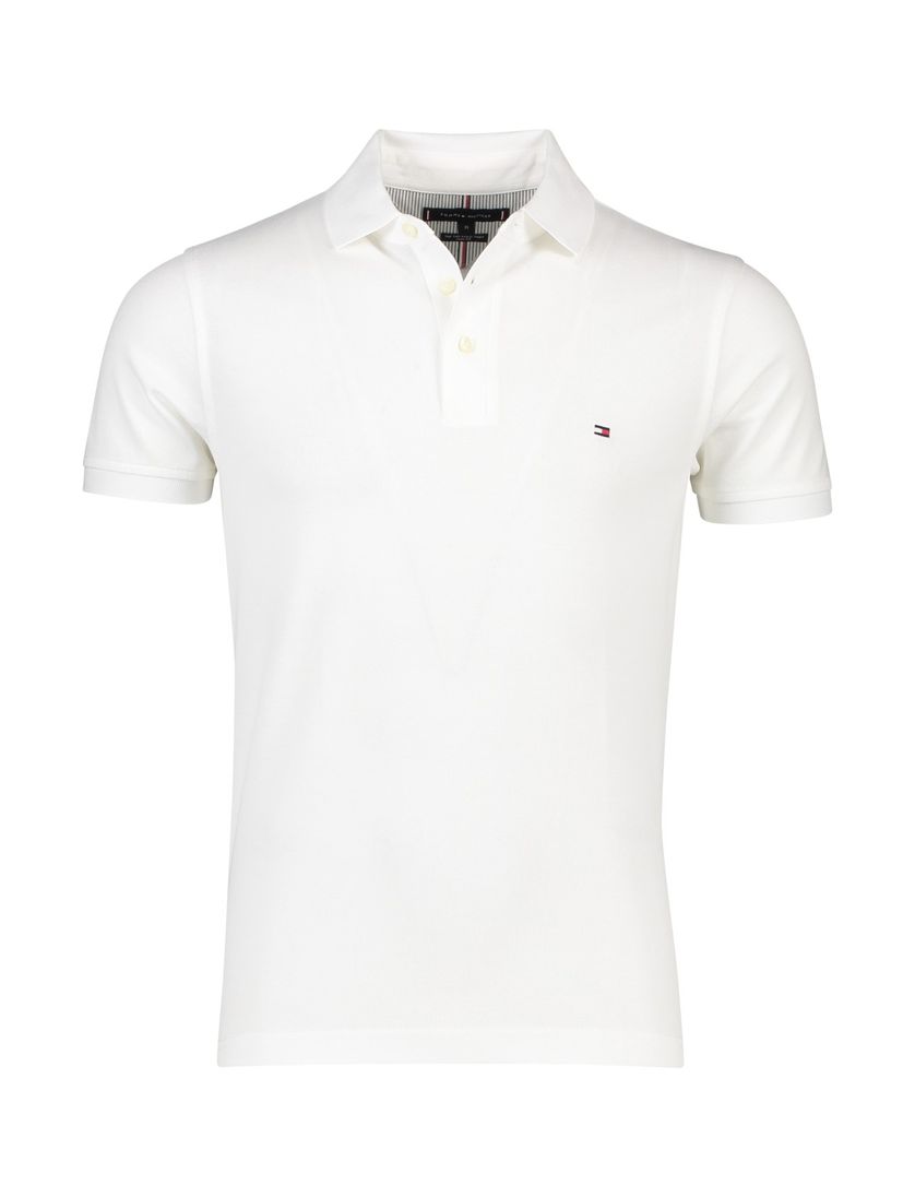 Wit poloshirt heren Tommy Hilfiger Slim Fit