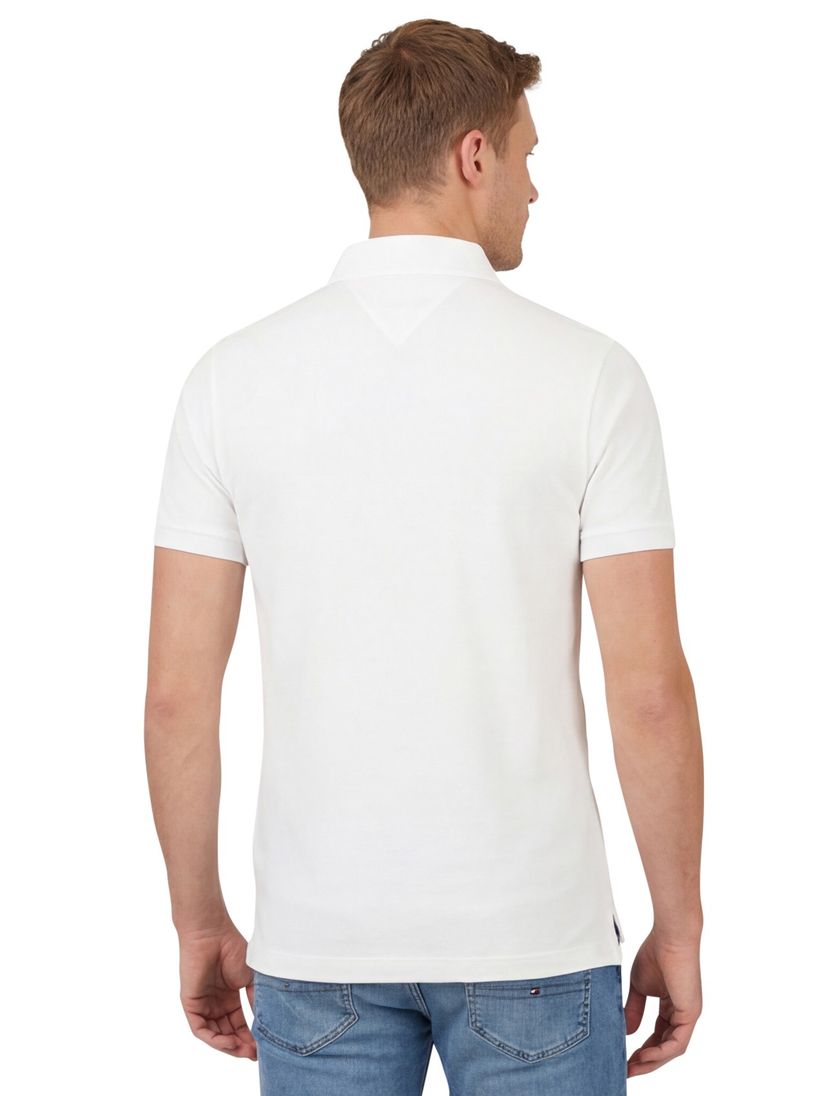Wit poloshirt heren Tommy Hilfiger Slim Fit