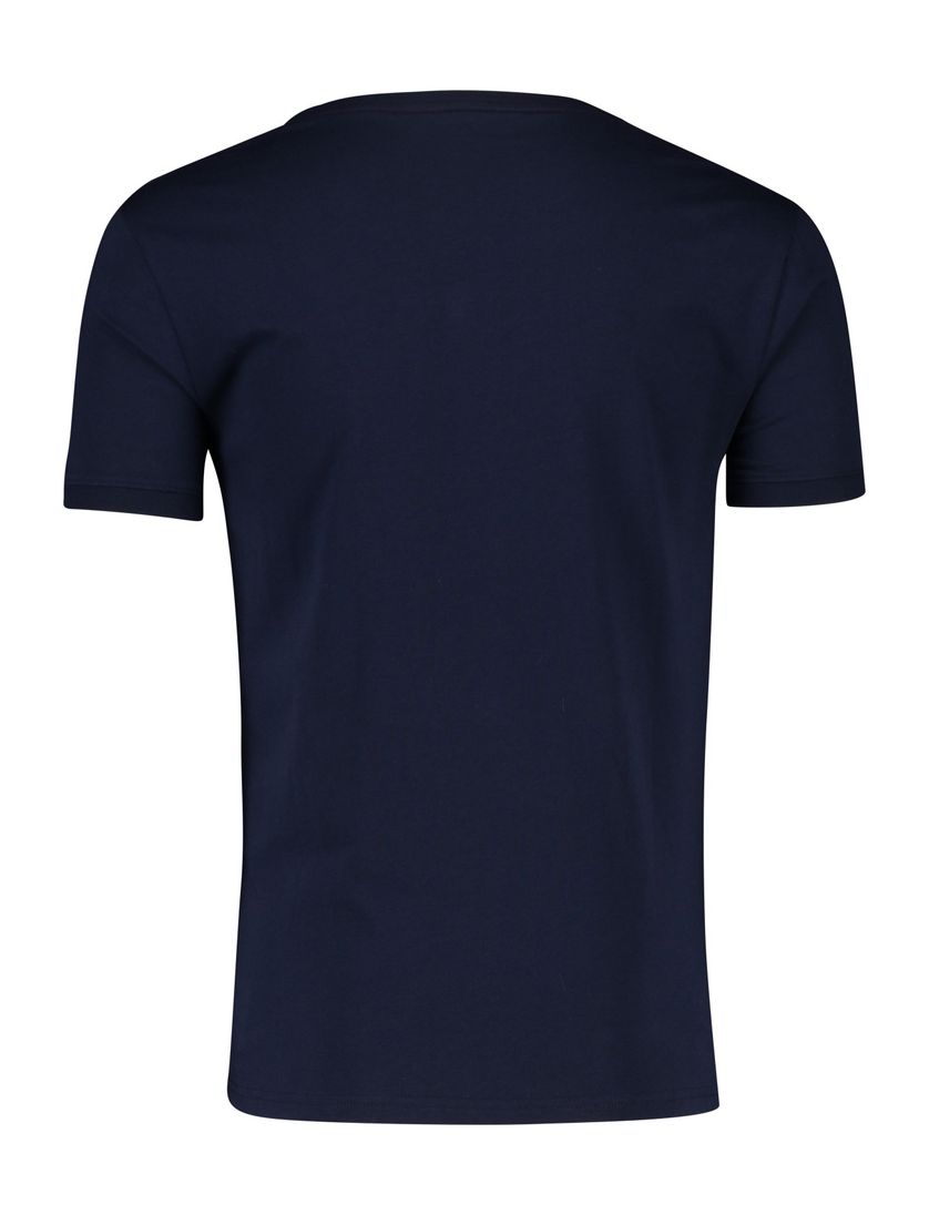 Tommy Hilfiger t-shirt katoen donkerblauw effen