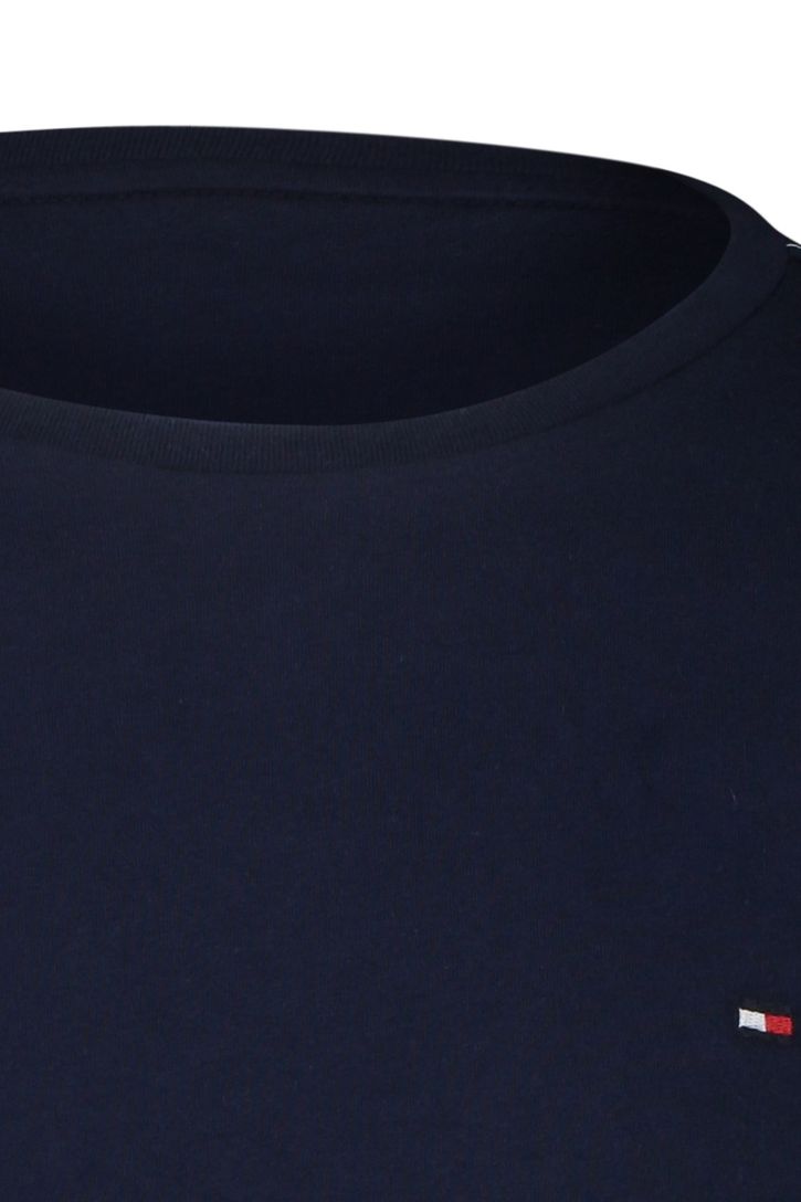 Tommy Hilfiger t-shirt katoen donkerblauw effen