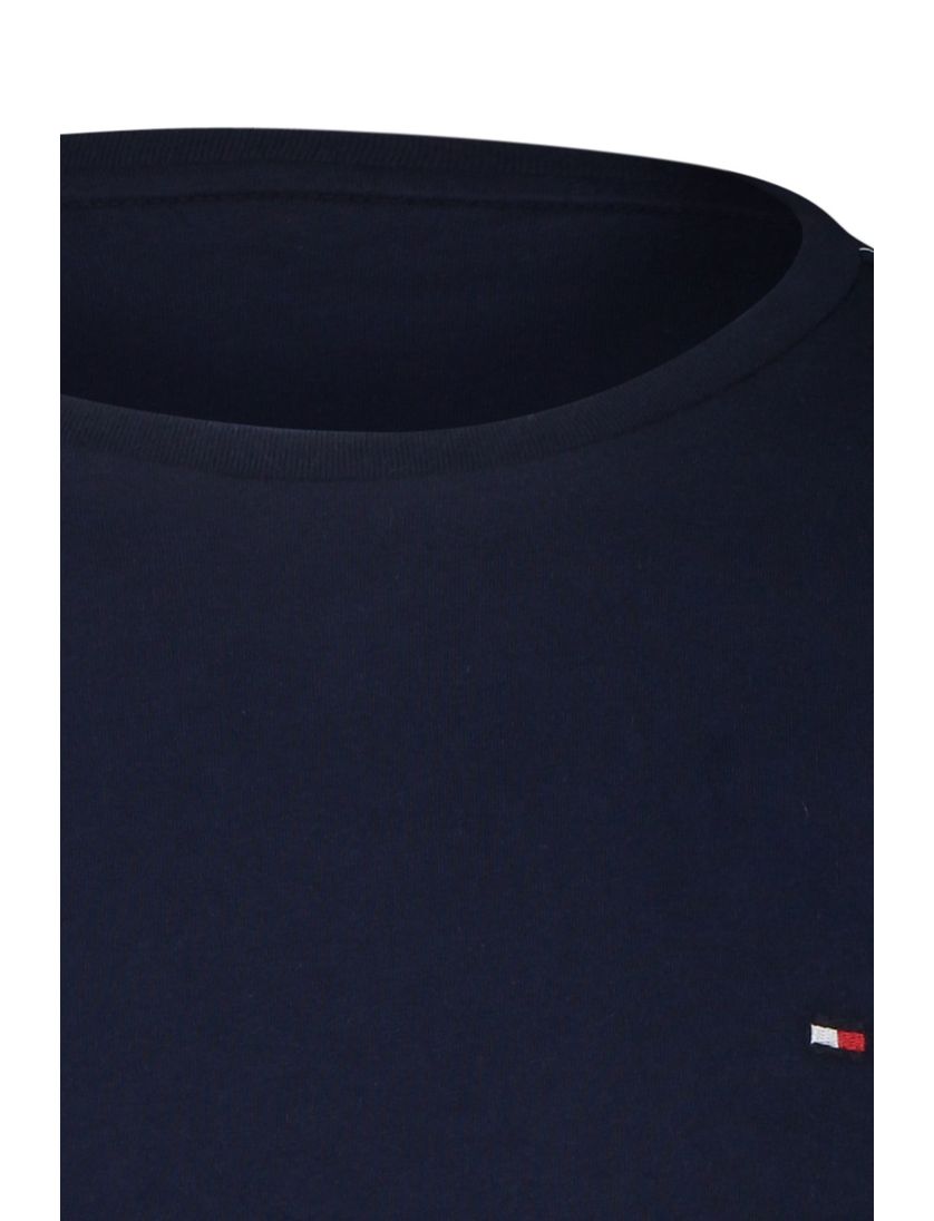 Tommy Hilfiger t-shirt katoen donkerblauw effen