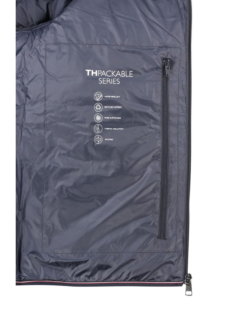 Tommy Hilfiger tussenjas donkerblauw effen